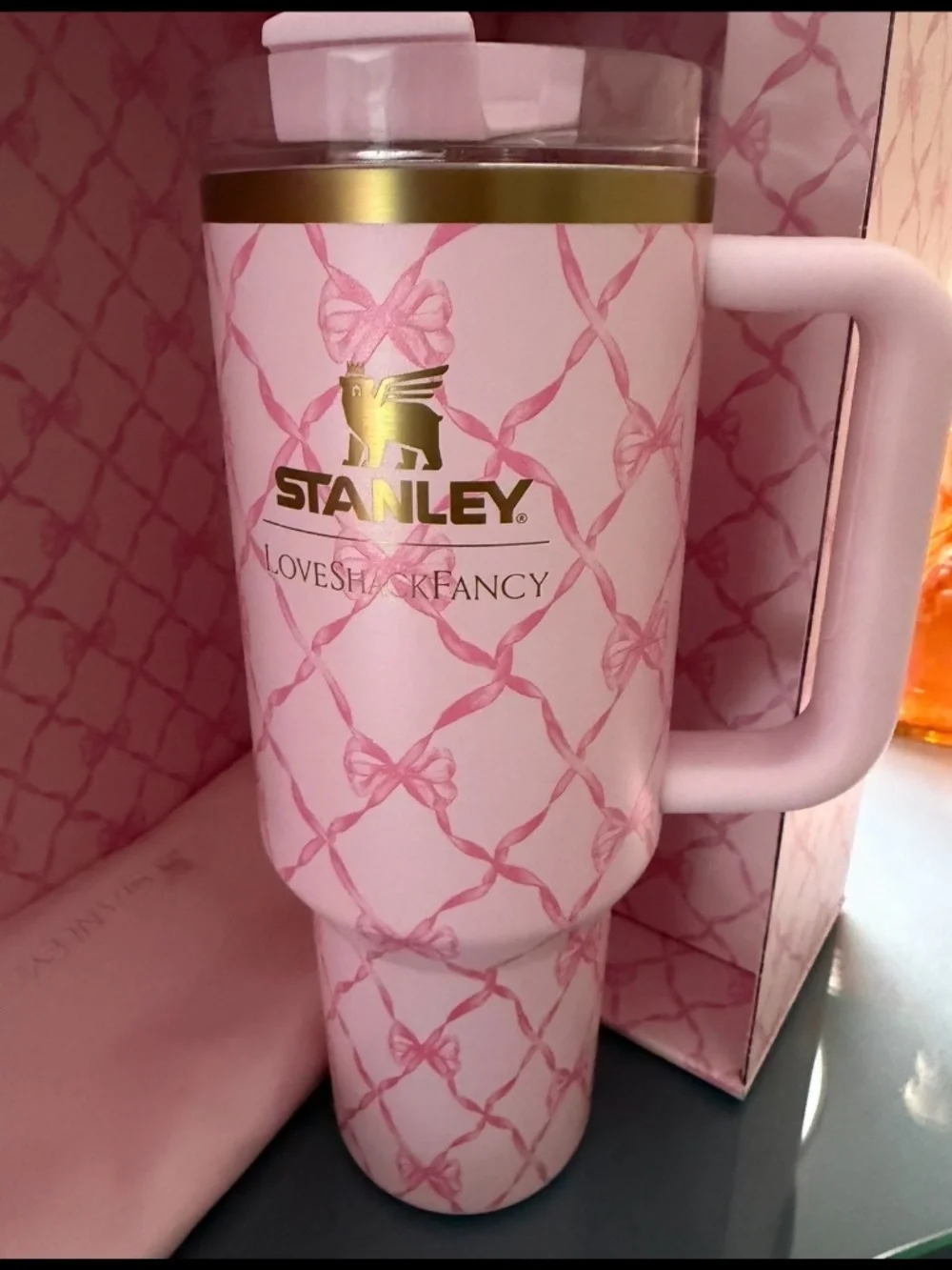 Stanley lot! 9 tumblers, brand new in box. 1 flask, brand new with tag.